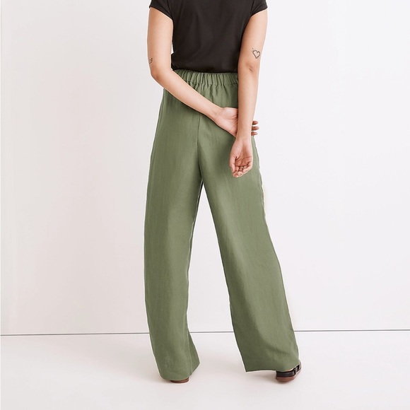 SOLD❌❌❌Madewell Wide Leg Pull On High Rise Pant - Picture 4 of 11